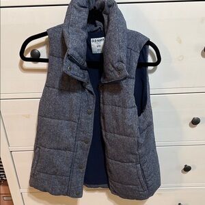 Old Navy Gray Puffer Vest